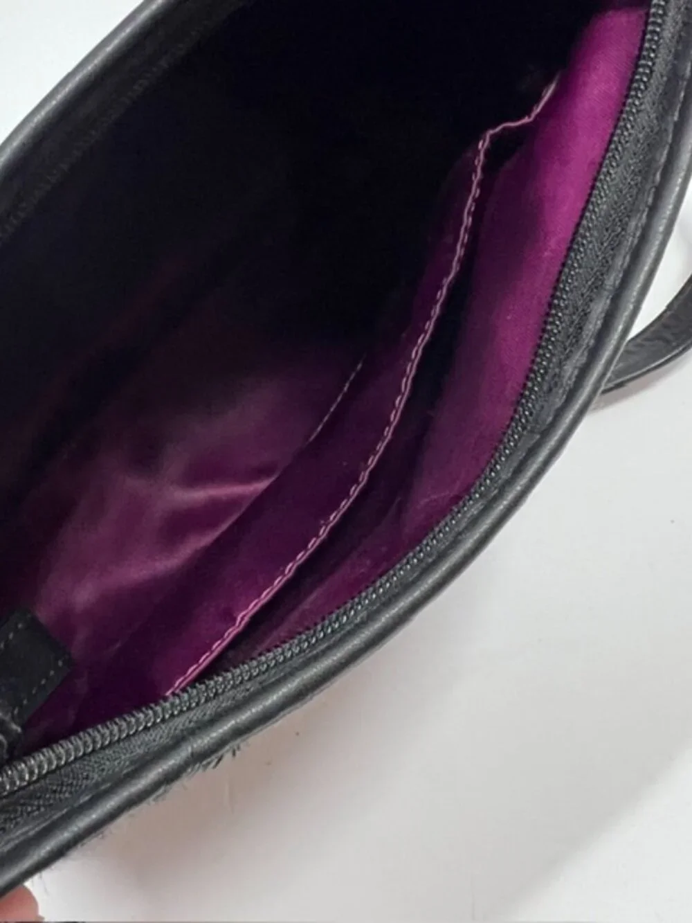 Coach Madison Crossbody bag Black/Grey Jacquard w/Cert of Auth - needs repairs